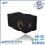 black 8" large single ported sub box