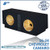 black 8" dual sealed sub box, fits 16-24 chevy camaro