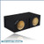 black 8" dual center-ported sub box black 8" dual center-ported sub box