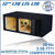 Ground Shaker GS-L7QP212B Black 12" 30-hz Dual Solobaric Ported Subwoofer Box
