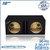 black 10" dual center-ported sub box