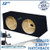 Ground Shaker GS-HB212B Black 12" Dual Sealed Hatchback Subwoofer Box