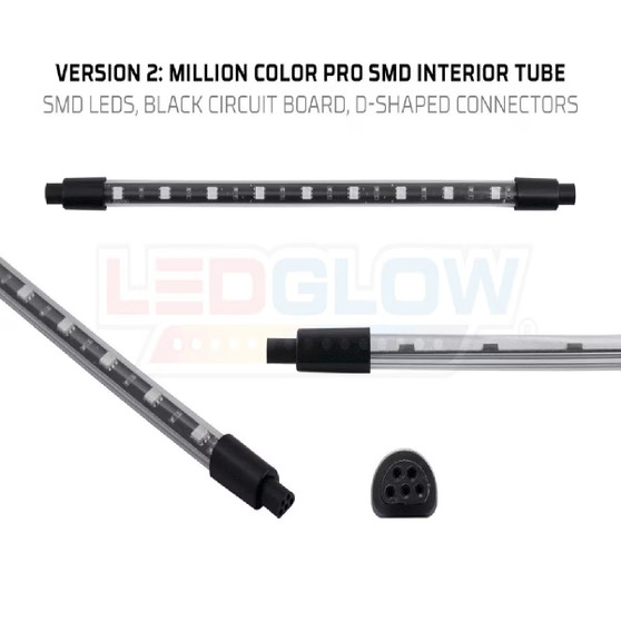 LED GLOW 2 PIECE MILLION COLOR INTERIOR ADD ON KIT (LUAINPROM2.2)