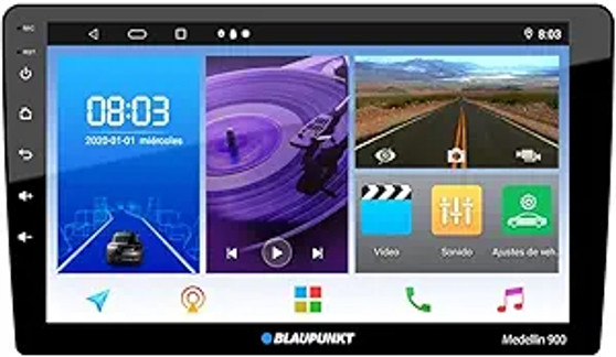 BLAUPUNKT 9" DBL DIN MECHLESS APPLE CARPLAY & ANDROID AUTO & WIFI (MEDELLIN900)