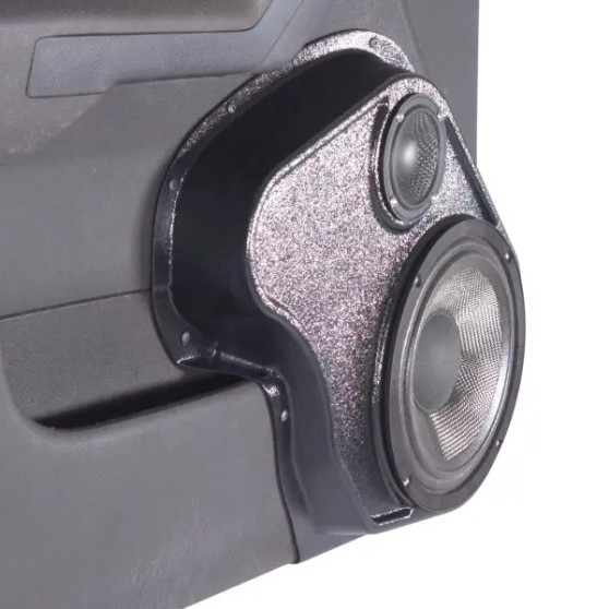 Single 8″ and Single 3.5″ Speaker Pods for the Front Door of a 08-10 Hummer H3