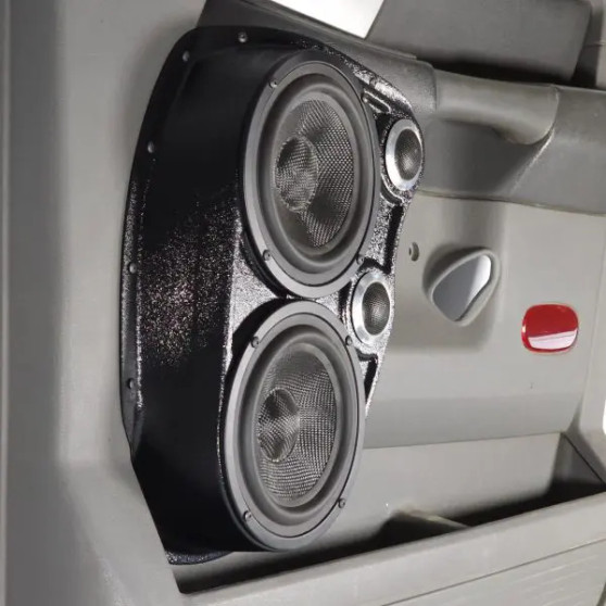 Dual 6.5″ and Dual Tweeter Speaker Pods for the Front Door of a 06-08 Dodge Ram