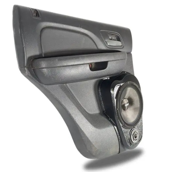 Single 10″ and Single 3.5″ Speaker Pods for the Rear Door of a 07-14 GM Full Size Truck Upper Handle