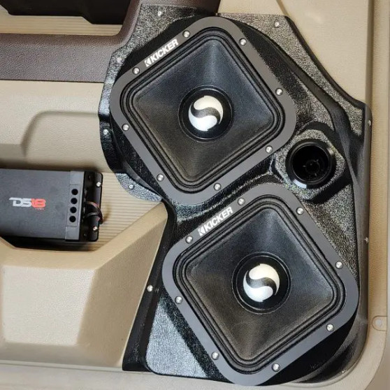 Dual 7″ and Single Tweeter Speaker Pods for the Front Door of a 09-18 Dodge Ram-Dodge Ram