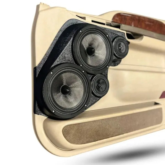 Dual 8″ and Dual 3.5″ Speaker Pods for the Front Door of a 99-07 Ford F-250 F-350-Ford Excursion