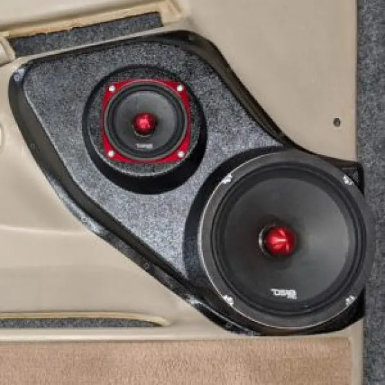 Single 8″ and Single 4″ Speaker Pods for the Front Door of a 00-06 GM Full Size Truck