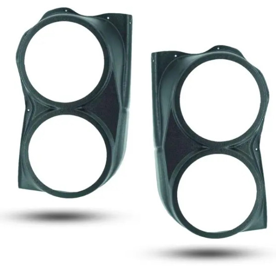 Dual 8″ Speaker Pods for the Rear Door of a 04-14 Nissan Titan / 04-07 Nissan Armada-Infiniti QX56