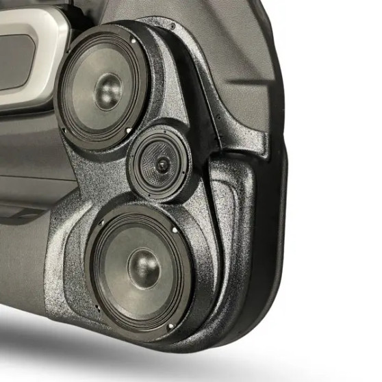 Dual 6.5″ and Single 3.5″ Speaker Pods for the Front Door of a 15-24 Nissan Titan