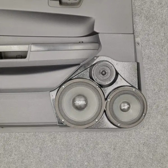 Single 8″ and Single 6.5″ and Single 3.5″ Speaker Pods for the Front Door of a 08-10 Chrysler 300C