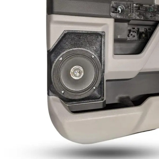 Single 6.5″ Speaker Pods for the Rear Door of a 15-20 Ford F-150-Ford F-250 & F-350 Crew Cab