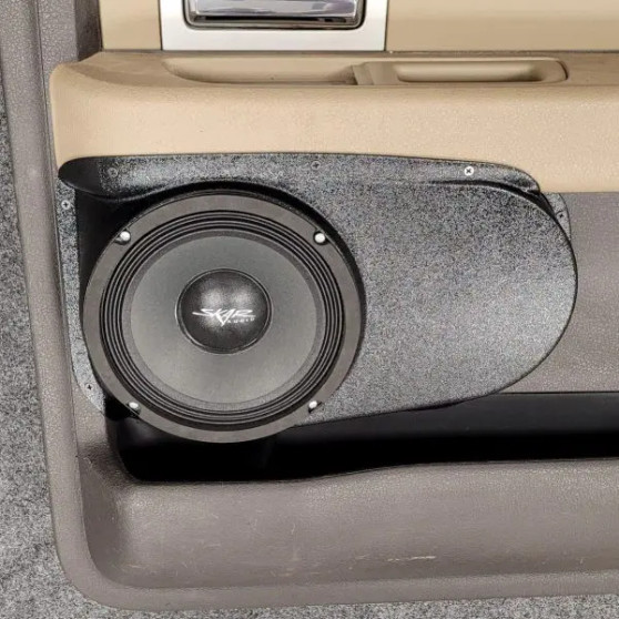 Single 8″ Speaker Pods for the Rear Door of a 09-14 Ford F-150 Crew Cab