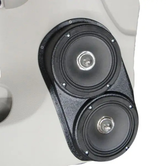 Dual 6.5″ Speaker Pods for the Front Door of a 07-09 Chevrolet Silverado-GMC Sierra Lower Handle