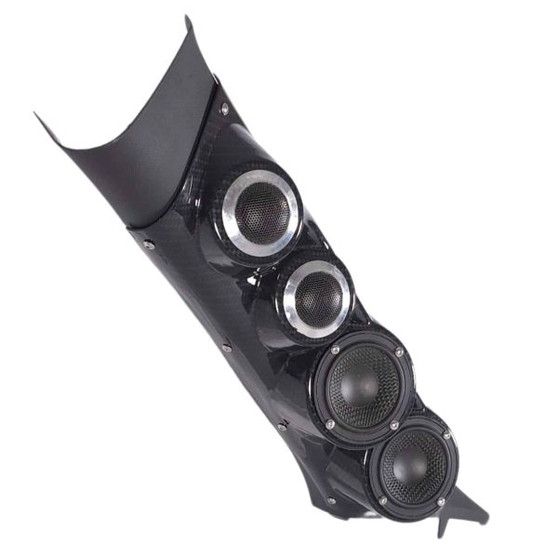 Dual 3.5″ + Dual 2″ Large A-Pillar Speaker Pods for the 2019-2023 Chevrolet Silverado, GMC Sierra
