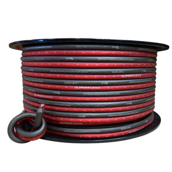 DOWN4SOUND 8 GAUGE TIED OFC SPEAKER WIRE - 125ft