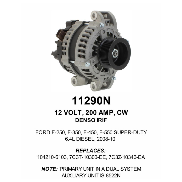 2008 - 2010 Ford F-250 Super Duty Alternator