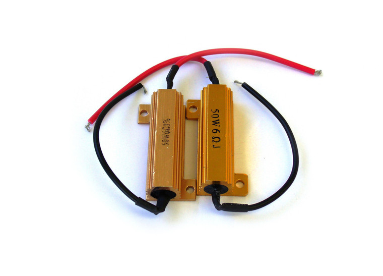 RACE SPORT 6 OHM 50 WATT RESISTORS FOR HID & LED (6OHM50WATT)