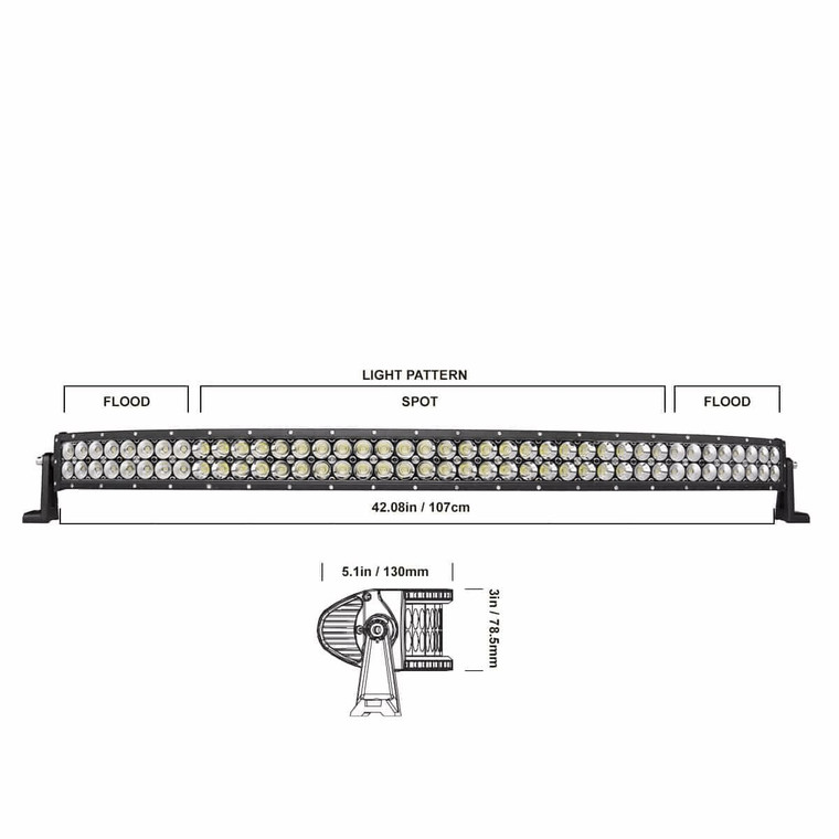 DB LIGHTING 42" CURVED LED OFFROAD LIGHT BAR (DBLXC42C)