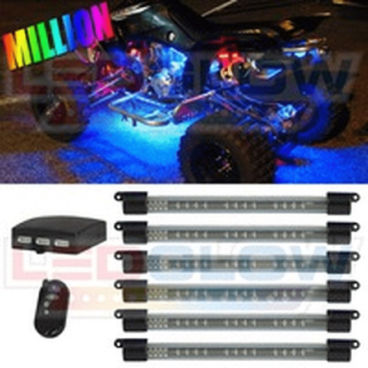 LED GLOW MILLION COLOR GOLF CART/ATV/UTV 6 PIECE LED KIT (LU-ATV-M-6.2)