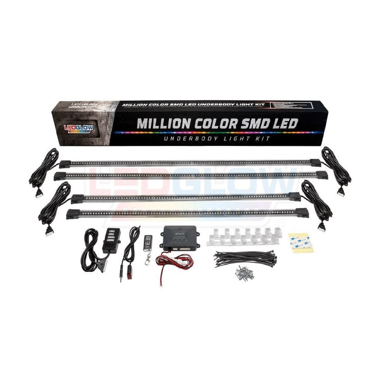 LED GLOW 4 PIECE MILLION COLOR LED UNDERCAR KIT (LU-UB-MW40.3)