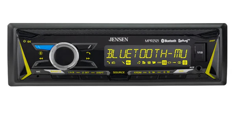 Jensen MPR2121 Single-Din Mechless Radio with Bluetooth Jensen MPR2121 Single-Din Mechless Radio with Bluetooth
