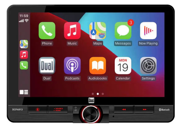 Dual Electronics Dual DCPA813 8″ Receiver with Wireless Apple CarPlay and Android Auto