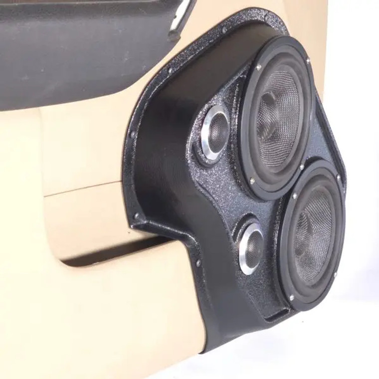 Dual 6.5″ and Dual Tweeter Speaker Pods for the Front Door of a 06-07 Hummer H3