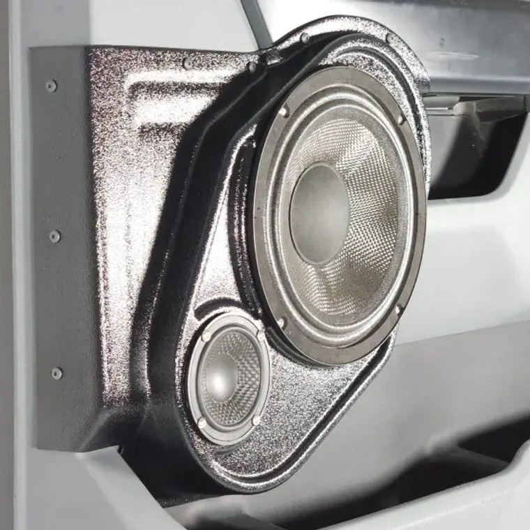 Single 8″ and Single 3.5″ Speaker Pods for the Front Door of a 21-24 Ford F-150-Ford F-250 F-350