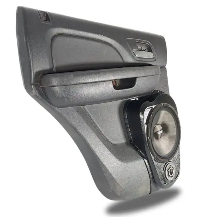 Single 10″ and Single 3.5″ Speaker Pods for the Rear Door of a 07-14 GM Full Size Truck Upper Handle