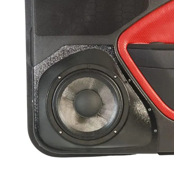 Custom Speaker Pods Single 8″ Speaker Pods for the Front Door of a 05-09 Ford Mustang