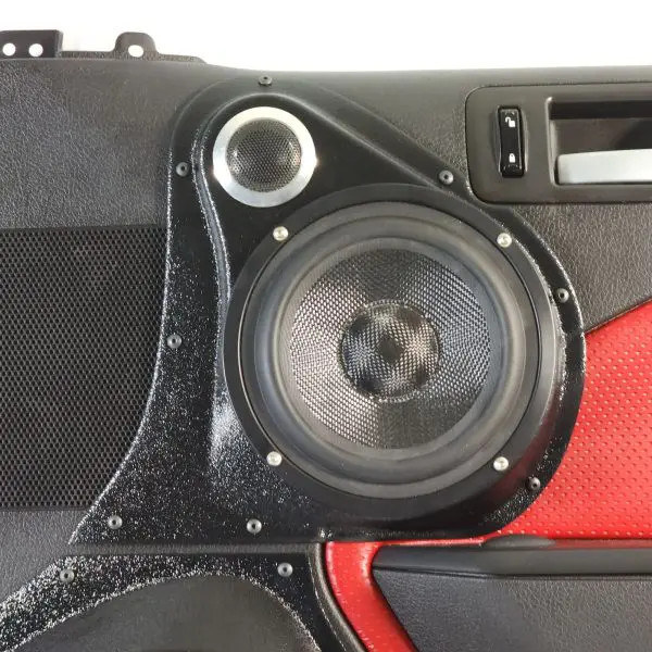 Custom Speaker Pods Single 6.5″ and Single Tweeter Speaker Pods for the Front Door of a 05-09 Ford Mustang