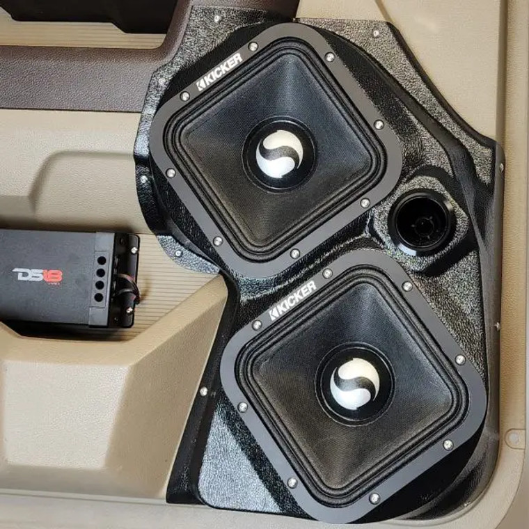 Dual 7″ and Single Tweeter Speaker Pods for the Front Door of a 09-18 Dodge Ram-Dodge Ram
