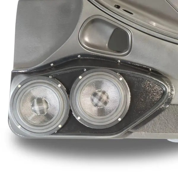 Custom Speaker Pods Dual 6.5″ Speaker Pods for the Front Door of a 94-04 Ford Mustang