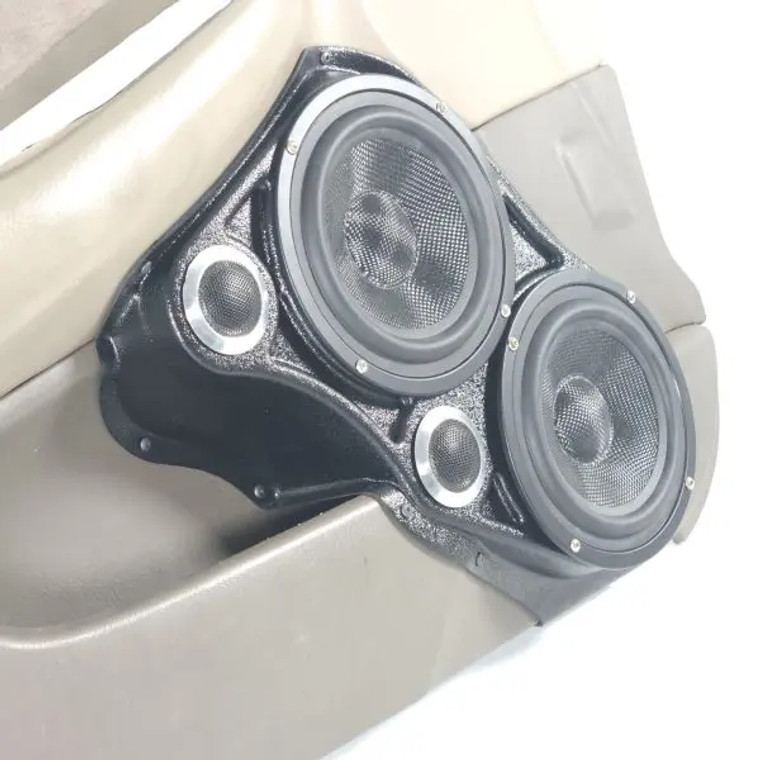 Dual 6.5″ and Dual Tweeter Speaker Pods for the Front Door of a 98-02 Honda Accord 4 Door