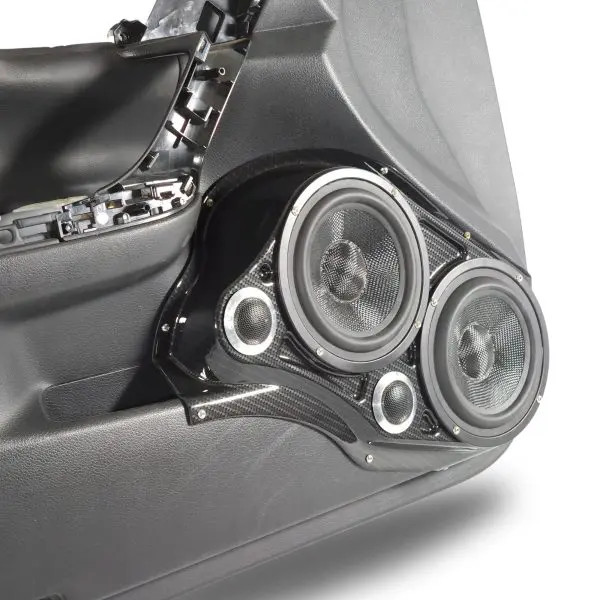 Custom Speaker Pods Dual 6.5″ and Dual Tweeter Speaker Pods for the Front Door of a 13-18 Nissan Altima 4 Door
