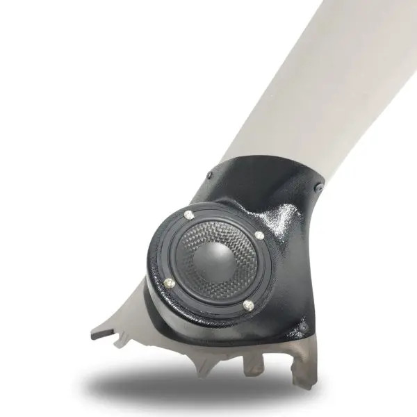 Custom Speaker Pods Single 3.5″ Speaker Pods for the A-Pillar of a 12-15 Honda Civic-Honda Civic With Factory Tweeter
