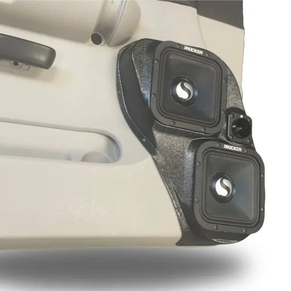 Custom Speaker Pods Dual 7″ and Single Tweeter Speaker Pods for the Front Door of a 07-09 Chevrolet Silverado-GMC Sierra Lower Handle