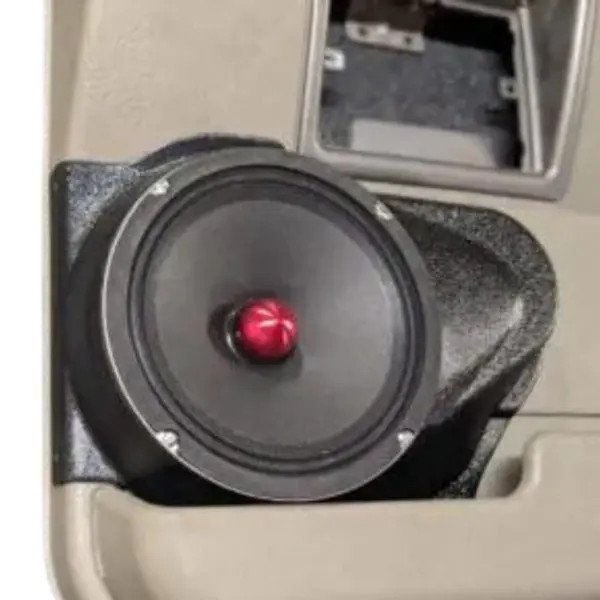 Custom Speaker Pods Single 8″ Speaker Pods for the Rear Door of a 03-07 Hummer H2 SUV