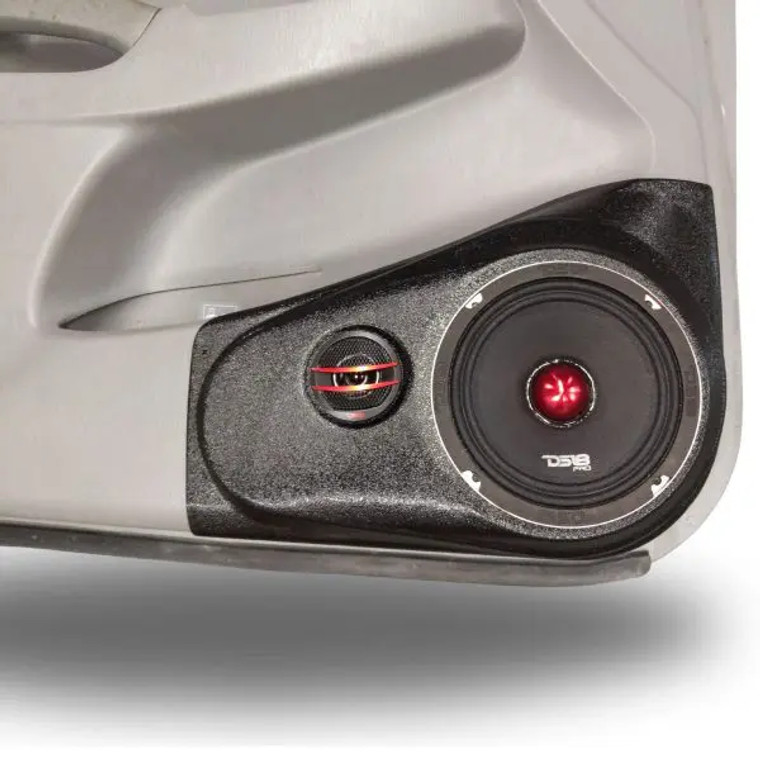 Single 6.5″ and Single Tweeter Speaker Pods for the Front Door of a 09-15 Toyota Tacoma