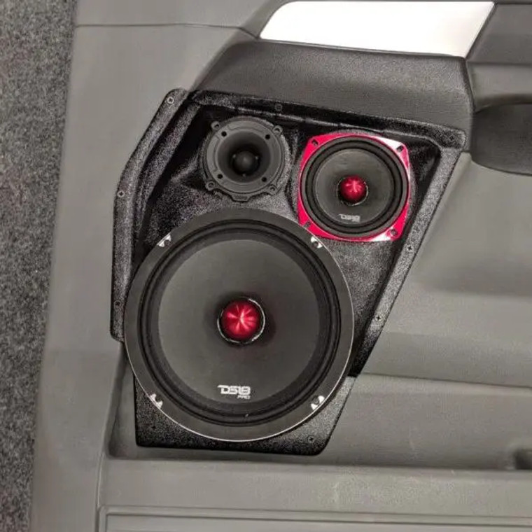 Single 8″ and Single 4″ and Single 3.5″ Speaker Pods for the Front Door of a 06-08 Dodge Ram