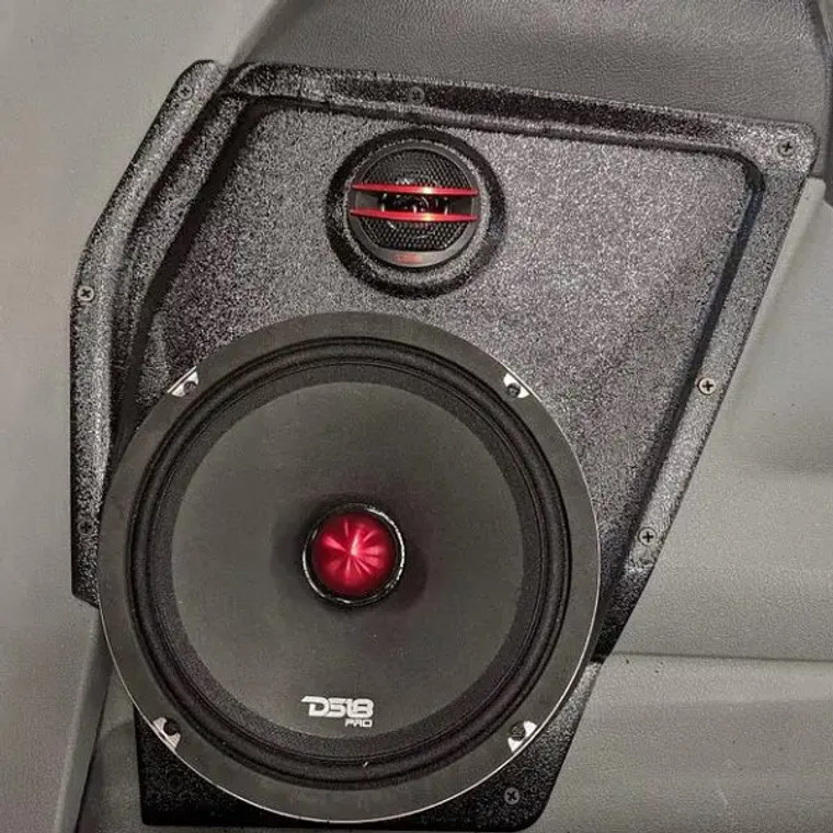 Single 8″ and Single Tweeter Speaker Pods for the Front Door of a 06-08 Dodge Ram