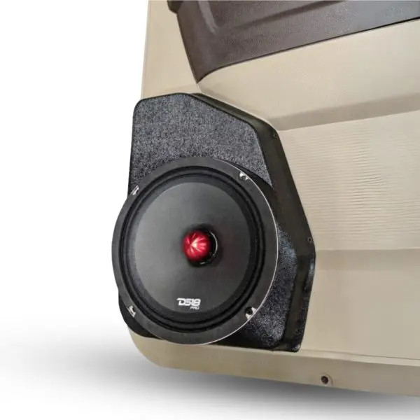 Custom Speaker Pods Single 8″ Speaker Pods for the Rear Door of a 09-18 Dodge Ram-Dodge Ram Extended Cab Manual Window