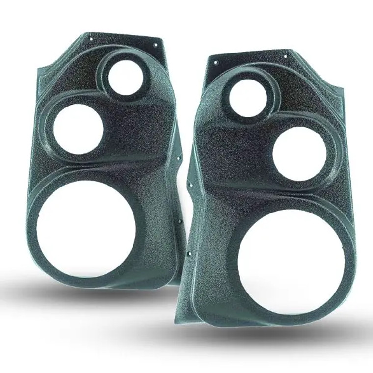 Single 6.5″ and Single 3.5″ and Single Tweeter Speaker Pods for the Front Door of a 09-18 Dodge Ram-Dodge Ram