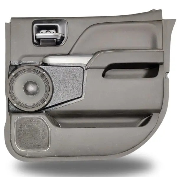 Custom Speaker Pods Single 8″ Speaker Pods for the Rear Door of a 14-18 Chevrolet Silverado-GMC Sierra Crew Cab