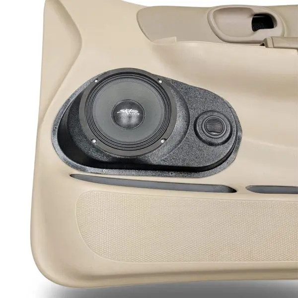 Single 8″ and Single Tweeter Speaker Pods for the Front Door of a