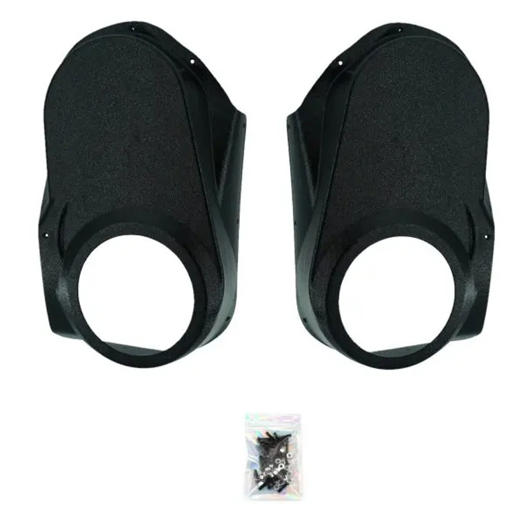 Single 6.5″ Speaker Pods for the Front Door of a 10-13 Chevrolet Silverado-GMC Sierra Lower Handle Manual Window