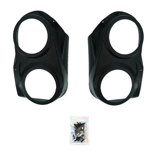 Custom Speaker Pods Dual 6.5″ Speaker Pods for the Front Door of a 10-13 Chevrolet Silverado-GMC Sierra Lower Handle Manual Window